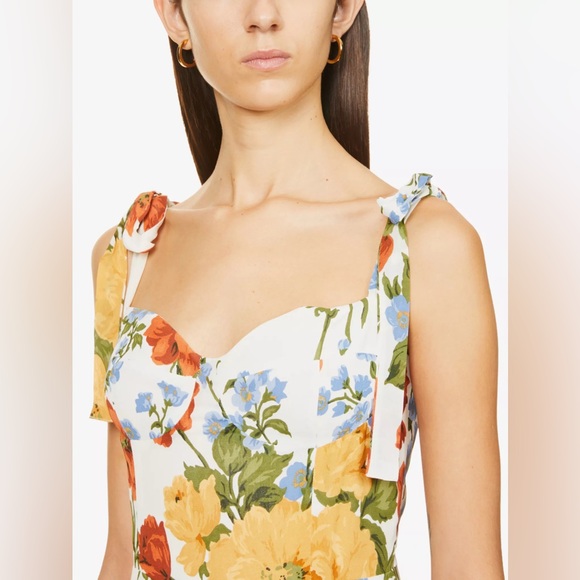 REFORMATION Niara floral-print Crepe Mini Dress In Formosa Crepe Size 2 - Picture 7 of 15